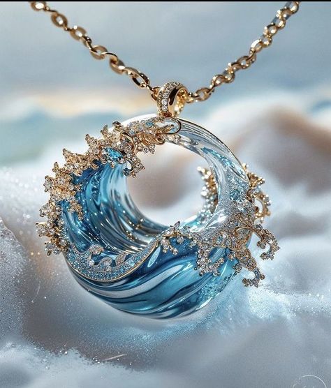 Water Inspired Jewelry, Water Jewelry, Magic Jewelry, Ethereal Jewelry, Pretty Jewelry Necklaces, Estilo Hippie, Magical Jewelry, Jewelry Accessories Ideas, Classy Jewelry