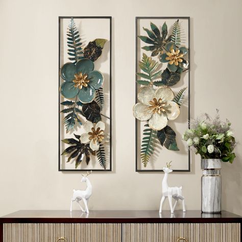 Cheap Wall Stickers, Buy Directly from China Suppliers:American Creative 3D Stereo Wrought Iron Artificial Flower Wall Hanging Ornament Decoration Home Livingroom Background Mural Art Enjoy ✓Free Shipping Worldwide! ✓Limited Time Sale ✓Easy Return. Metal Leaf Wall Art, Metallic Decor, 3d Metal Wall Art, Cheap Wall Stickers, Hanging Flower Wall, Metal Wall Hangings, Leaf Decor, Cheap Decor, Arte Floral