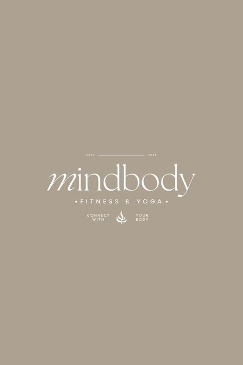 Yoga Wellness Aesthetic Logo Wellness Brand Fonts, Wellness Logo Design Brand Identity, Feminine Fitness Logo, Holistic Wellness Branding, Reiki Logo Design, Aesthetic Branding Design, Wellness Brand Aesthetic, Logo Inspo Minimalist, Aesthetic Medicine Logo