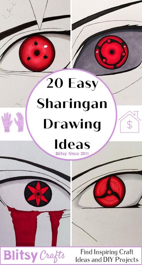 20 Easy Sharingan Drawing Ideas - How to Draw How To Draw Sharingan, Sharingan Drawing, Sasuke Drawing, Iron Man Drawing, Sketch Outline, Step By Step Sketches, Pikachu Drawing, Simpsons Drawings, Profile Drawing