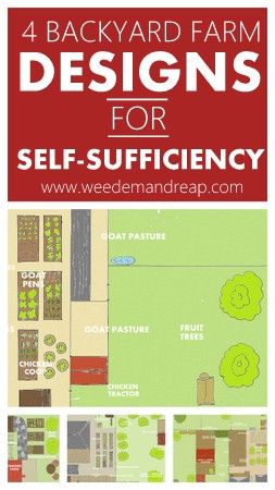 Different layouts for planning a backyard farm.  I believe we are going to start moving this way over the next 5 years.  Yay! Backyard Farm, Homestead Farm, Farm Layout, Urban Homesteading, Aquaponics System, Mini Farm, Living Off The Land, Farm Design, Backyard Farming