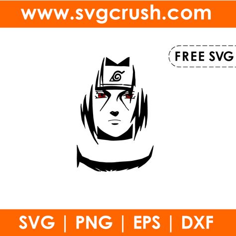 SVGCrush - Free SVG Cut Files Free Anime Svg Files For Cricut, Anime Svg Free Files For Cricut, Anime Cricut Ideas, Naruto Cricut, Bunny Monogram Svg, Naruto Itachi Uchiha, Svg Anime, Naruto Itachi, Anime Svg