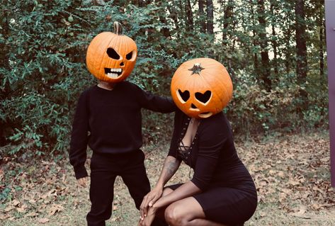 Halloween pumpkin head mom and son Halloween ideas fall photos Mother And Son Halloween Photoshoot, Mom And Son Pumpkin Head Pictures, Mother Son Spooky Photoshoot, Pumpkin Head Photoshoot Mom And Son, Mom And Son Halloween Photoshoot, Haybale Photoshoot, Pumpkin Head Photo Shoot, Halloween Astethic, Pumpkin Pics