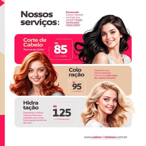 PSD psd discover all our services here a... | Premium Psd #Freepik #psd #woman #beauty #social #salon Beautiful Poster Design, Our Services Flyer Design, Instagram Flyer Design, Make Up Poster Design, Salon Poster Design, Our Services Design, Beauty Graphic Design, Product Poster Design, Beauty Social Media