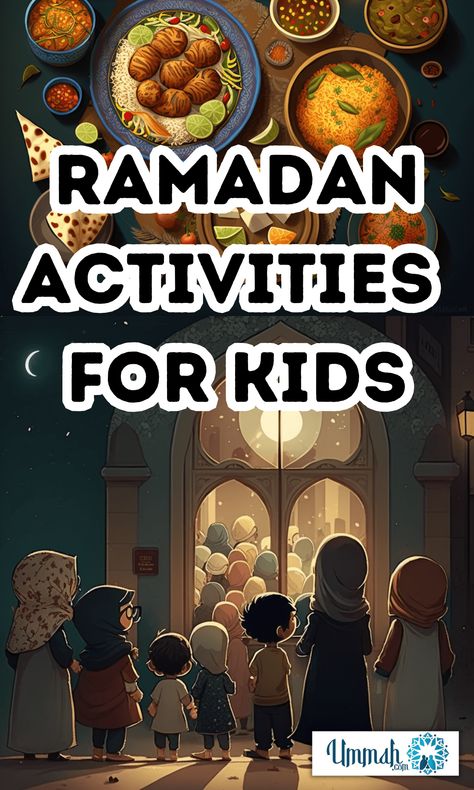 Ramadhan Activity For Kids, Ramadan Activity For Kids, Ramadan Ideas For Kids, Ramadan Kids Activities, Ramadan Activities For Preschool, Ramadan Decorations For Kids, Islamic Activities For Kids, Ramadhan Activities, Ramadan Crafts For Kids