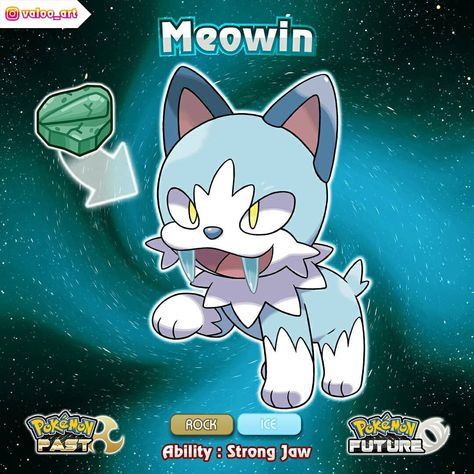 Valo | فاروق on Instagram: “The Fang fossil has been restored! It's Meowin the Snow Kitty Pokemon! Dex info: This carnivorous Pokémon was restored from a fossil. Its…” Ancient Pokemon, Pokemon Dex, Anime Pikachu, Fossil Pokemon, Pokemon Rpg, Gijinka Pokemon, Pokemon Fakemon, Pokemon Fake, Pokemon Fusion Art