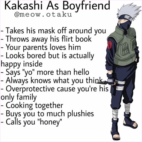 Kakashi Hokage, Kakashi Sensei, Naruto Cute, Naruto Kakashi, Boyfriend Humor, Haikyuu Characters, Naruto Funny, Anime People, Kakashi Hatake