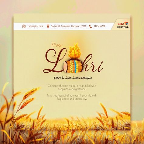 Happy Lohri | Festival Social Media Marketing Lohri Wish Post, Happy Lohri Social Media Post, Lohri Creative Post, Lohri Creatives, Lohri Post, Happy Lohri Wishes, Lohri Festival, Lohri Wishes, Festival Post