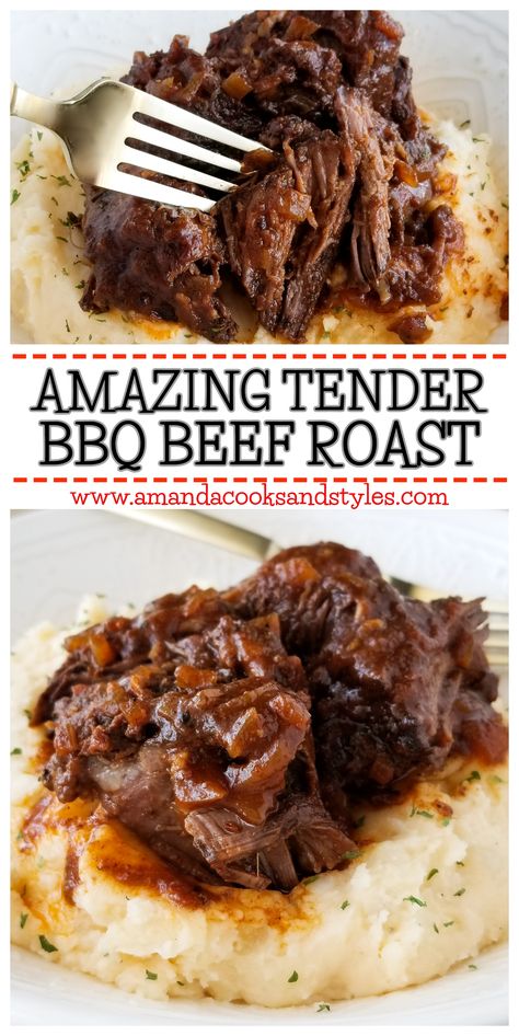 Beef Rib Roast Crock Pot, Recipes That Use Beef Roast, Pulled Beef Roast Crockpot Recipes, Bbq Roast Instant Pot, Pineapple Roast Beef Crock Pot, Cheap Roast Recipes, Slow Cooker Bbq Beef Roast, Roast Beef Bbq Recipes, Roast Beef Ideas Meals