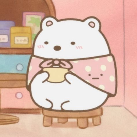 From Sumikkogurashi: The Patched-Up Factory in the Woods 𝐝𝐞𝐬𝐜: しろくま. shirokuma pfp. shirokuma icon. furoshiki. ふろしき. sumikko gurashi pfp. sumikko gurashi icon. すみっコぐらし Shirokuma Sumikko Gurashi, Sumikko Gurashi Icon, Sumiko Gurashi, The Woods, Neko Atsume, Sumikko Gurashi, Little Twin Stars, In The Woods, Hello Kitty