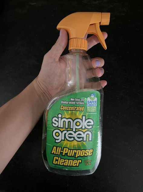 Simple Green All Purpose Cleaner Product Review | Kitchn Simple Green Cleaner, Purple Conditioner, Cleaning Buckets, All Purpose Cleaner, Food Stains, Cleaning Spray, Cooking Together, Simple Green, Professional Chef