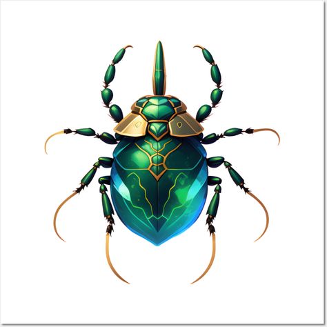 Beetle Color Palette, Egyptian Color Palette, Gold And Green Color Palette, Tattoo Pet, Beetle Design, Egyptian Scarab Beetle, Egyptian Civilization, Beetle Art, Green Beetle