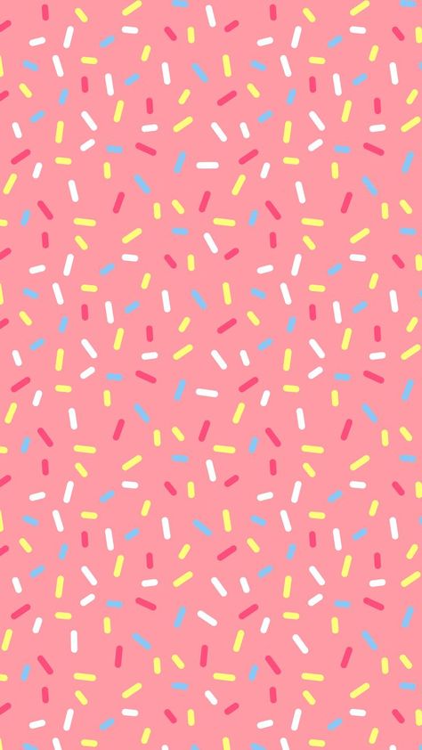 Pink Donut Sprinkles iPhone Wallpaper @PanPins Pink Background, Sprinkles, Wallpapers, Iphone, Pink