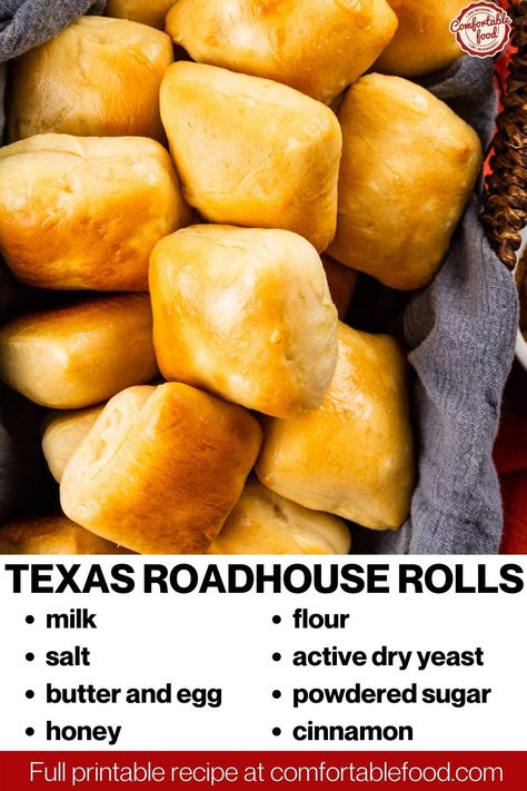 Experience the best buttery Texas roadhouse rolls with a delicious homemade cinnamon honey butter slathered on top. These freshly baked, soft, buttery golden roadhouse rolls straight out of the oven are the perfect accompaniment for your dinner table. Dinner Rolls Easy, Roadhouse Rolls, Texas Roadhouse Rolls, Corn Fritter Recipes, Creamy Grits, Cinnamon Honey Butter, Rolls Easy, Homemade Sloppy Joes, Bread Rolls Recipe