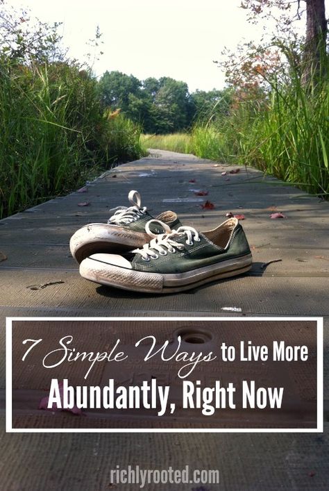 7 Simple Ways to Live More Abundantly, Right Now – Richly Rooted Life Overhaul, Blue Bike, Christian Homemaking, Living Simply, Simplifying Life, Survival Mode, Neat Ideas, Live Simply, Intentional Living