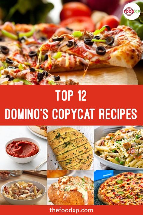 Dominos Pasta Recipe, A&w Copycat Recipes, Dominos Pizza Recipe Copycat, East Side Marios Copycat Recipes, Mexican Copycat Recipes Restaurants, Copycat Dominos Pizza, Restraunt Copycat Recipes, Pizza Copycat Recipes, Restraunt Recipes