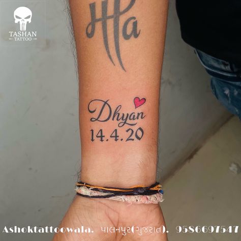 TashanTattoo
AshokTattooWala
S.20. Tirupati plaza
Opp. New bus stand
Near gd modi collage
Palanpur (gujrat)
9586697547
9687533310 Date Small Tattoo, Tattoo Ideas With Daughters Name, Date And Name Tattoo Ideas, Date Name Tattoo, Tattoo Ideas With Boyfriend Name, Diamond Name Tattoo, Tattoo Ideas Of Names, Niece Name Tattoo Ideas, Tattoo Ideas Female Names Design