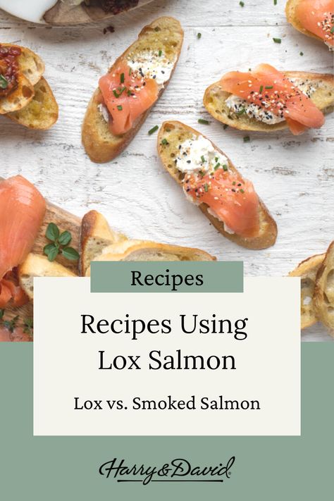 Searching for recipes using lox salmon, but wondering the differences to lox vs salmon? We detail the differences in our latest post. Try some of these smoked fish recipes this week. Lox Recipes Dinners, Lox Recipe Dinners, Lox Recipe Lunch, Recipes Using Lox Salmon, Smoked Salmon Lox Recipes, Salmon Lox Ideas, Salmon Lox Recipe, Lox Recipes, Smoked Fish Recipe