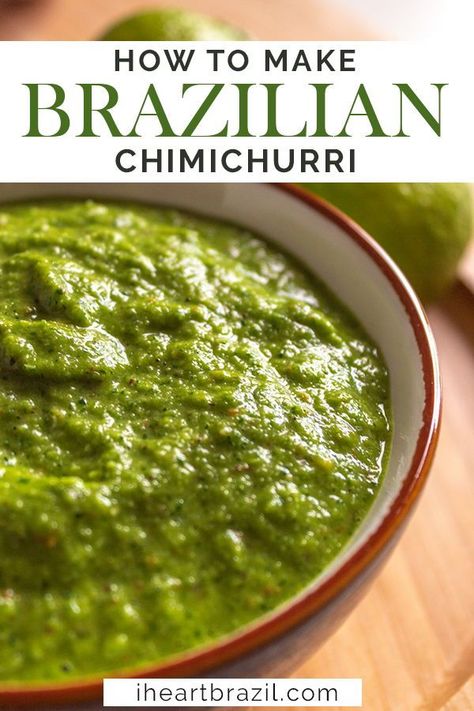 Brazilian Spicy Coconut Sauce, Brazilian Steak Sauce, Mango Chimichurri Sauce, Puerto Rican Chimichurri Sauce, Canning Chimichurri Sauce, Brazilian Green Sauce, Brazilian Comfort Food, Cimcurri Sauce, Brazilian Chimichurri Sauce