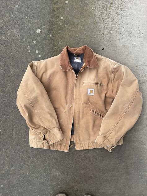 Carhartt Vintage Tan Carhartt Detroit Jacket | Grailed Vintage Carhartt Detroit Jacket Outfit, Carhartt Detroit Jacket Outfit Men, Tan Carhartt Jacket Outfit, Detroit Jacket Outfit Men, Carhartt Mens Outfits, Vintage Carhartt Jacket Outfit, Workwear Outfit Men, Carhartt Jacket Outfit Men, Carhartt Detroit Jacket Outfit