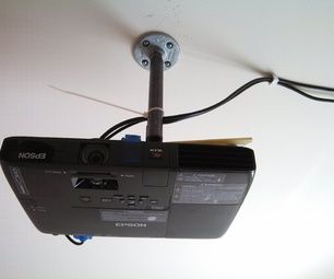 DIY Low Cost Porjector Ceiling Mount Home Movie Room, Movie Room Diy, Basement Movie Room, Projector Ceiling Mount, Ceiling Projector, Diy Projector, Projector Mount, Basement Home Theater, Home Movie