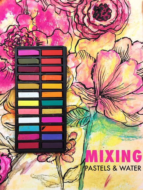 alisaburke: mixing pastels and water Chalk Soft Pastel Art, Oil Pastels Watercolor, Pastel Charcoal Art, Pastels And Watercolor Art, Water Soluble Oil Pastels Art, Oil Pastel Watercolor, Oil Pastels And Watercolor, Chalk Pastel Art Ideas Tutorials, Watercolor And Pastel Mixed Media