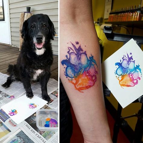 18 Gorgeous Paw Print Tattoos For Anyone Whose Dog Is Part Of The Family – InspireMore Oddity Tattoo, Womens Tattoos, Candy Tattoo, Paw Art, Pawprint Tattoo, Dog Paw Tattoo, Tattoos Inspiration, Blue Heelers, Paw Tattoo