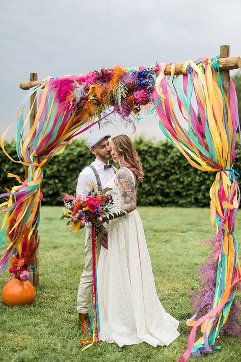 Wedding Fest, Festival Themed Party, Festival Style Wedding, Festival Themed Wedding, Wedding Renewal, Festival Theme, Boda Mexicana, Rainbow Wedding, Festival Wedding