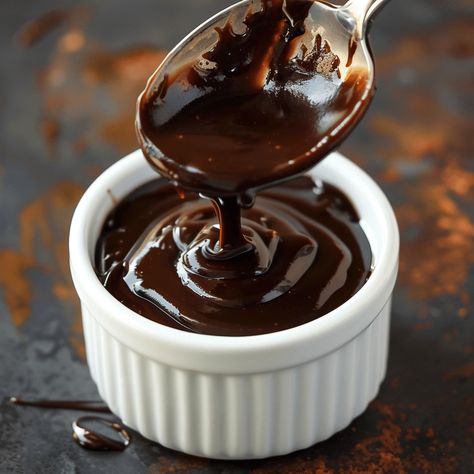 Hot Fudge Recipe, Hot Fudge Sauce Recipe, Homemade Hot Fudge Sauce, Homemade Hot Fudge, Baking List, Hot Fudge Sauce, Chocolate Dreams, Fudge Sauce, Hot Fudge