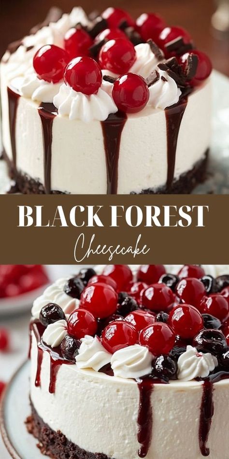 Blackberry Lime Cheesecake, Blackberry Lemon Cheesecake, Blackforest Cheesecake, Fruit Cheesecake Recipes, Fruity Cheesecake, Chocolate Cheesecake Cupcakes, Chocolate Cherry Cheesecake, Berry Topping, Black Cherry Fruit