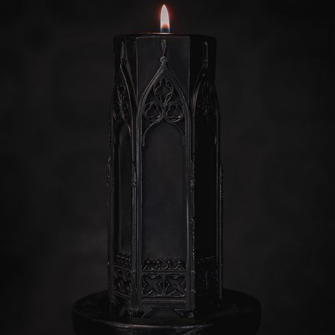 Gothic Pillar, Spine Candle, Blackened Teeth, Gothic Candle, Cat Candles, Heart Lamp, Gothic Candles, Awesome Furniture, Spooky Home