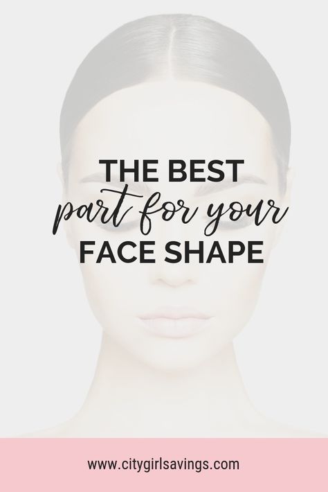 Learn how to determine your #faceshape and rock the best #hair part for your shape. These hair parts are recommended for their corresponding face shape, but that doesn’t mean you shouldn’t give different parts a try every now and then! #beautytips Hair Styles Based On Face Shape, Different Hair Parts Ideas, Different Parts For Hair, Hair Parting For Face Shape, Hair Shaped Around Face, Hair Parts For Face Shape, Where To Part Your Hair, U Shape Haircut, Shape Haircut