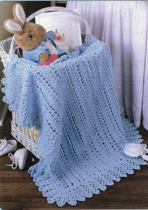 Baby Afghan Crochet Patterns, Afghans Crochet, Crocheted Blanket, Baby Afghan, Baby Afghan Crochet, Vintage Crochet Pattern, Vogue Knitting, Crochet Vintage, Manta Crochet