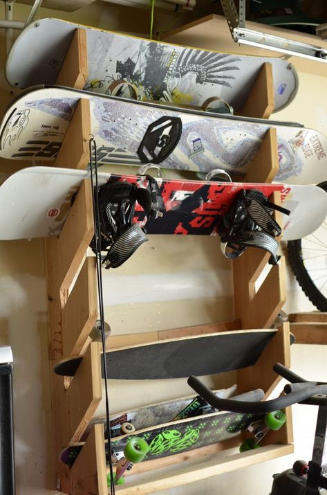 Snowboard Rack Diy, Snowboard Girl Style, Snowboard Decor, Ski Outfits For Women, Snowboard Rack, Snowboard Storage, Women Snowboarding, Snowboard Racks, Gear Room