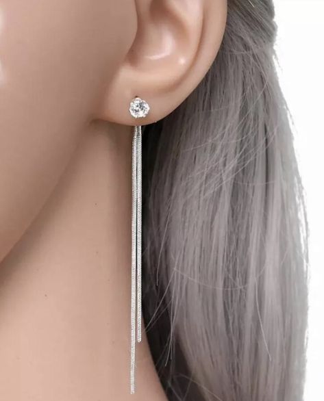 Irina Jelavic, Modern Silver Jewelry, Fine Silver Jewelry, Silver Jewelry Earrings, Silver Jewelry Necklace, Prom Jewelry, Long Drop Earrings, Silver Jewelry Rings, Jewelry Outfit