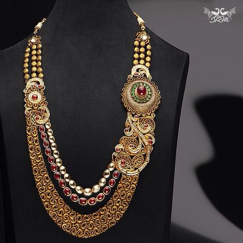 😄 Antique Gold Jewelry Indian Necklaces, Long Necklace Designs, Long Diamond Necklace, Antique Gold Jewelry Indian, Gold Bridal Jewellery Sets, Antique Jewelry Indian, Wedding Jewellery Collection, Bridal Fashion Jewelry, Antique Gold Jewelry