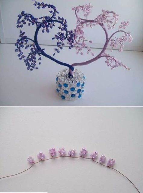 34 Creative DIY Ideas With Beads https://diyjoy.com/diy-ideas-beads/ Beaded Candle Holders, Bead Tree, Beaded Trees, Beaded Sunglasses, Beaded Candle, Beaded Pouch, Diy Heart, French Beaded Flowers, Bead Crafts Diy