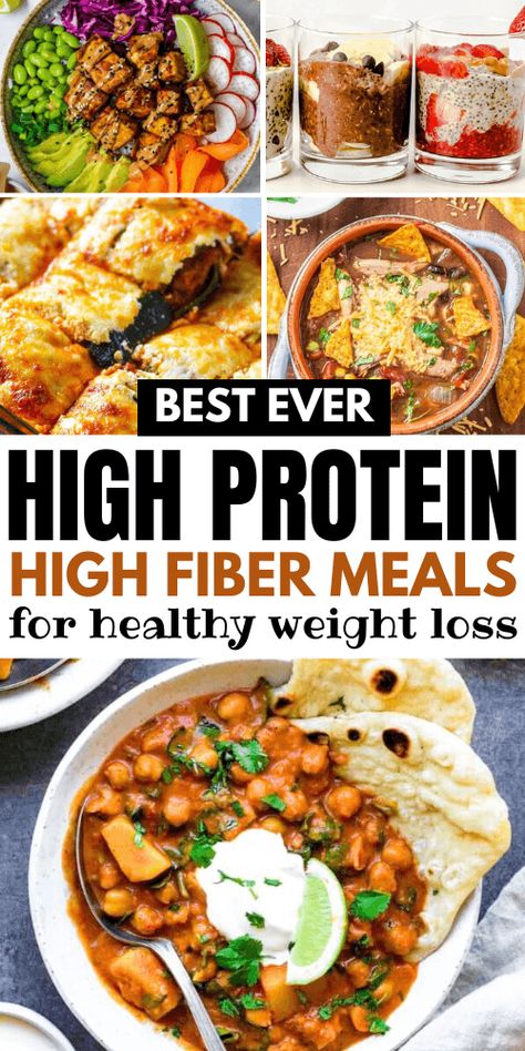 30 High Protein High Fiber Meals (Breakfast, Lunches & Dinners) – Keto Millenial High Fibre Lunches, High Fiber Dinner, High Fiber Low Carb, Wholesome Breakfast, High Protein Dinner, Healthy Protein Meals, Bowl Ideas, Protein Dinner, Protein Lunch