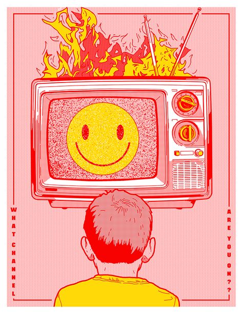 Glad Line Graphic Design - GRAPHICS Pink Tv, Risograph Design, Line Graphic Design, Risograph Poster, Tattoo Poster, Line Graphic, Affiches D'art Déco, Kunst Inspiration, My Community