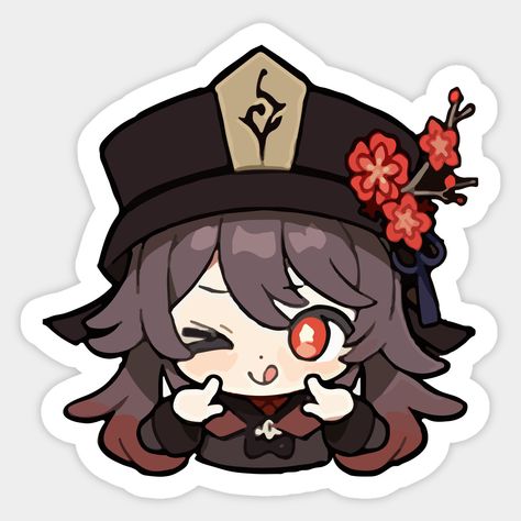 Chibi Emotes, Hu Tao, Telegram Stickers, Sticker Maker, Chibi Characters, Anime Stickers, Cute Chibi, Cool Stickers, Phone Themes