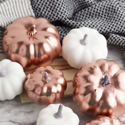 DIY PROJECTS Archives - THE SWEETEST DIGS White Pumpkin Painting Ideas, White Pumpkin Painting, Copper Pumpkins, Modern Fall Decor, Amazing Pumpkin Carving, Pumpkin Painting Ideas, Fall Living Room Decor, Artificial Pumpkins, Fall Festivities