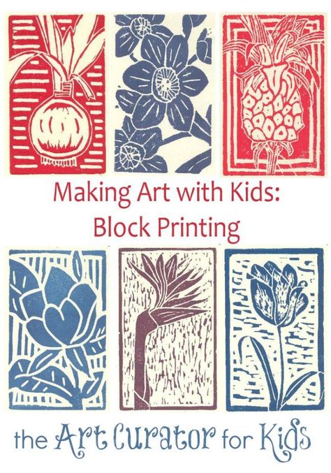 Block printing is one of my favorite things to do with kids (and with myself for that matter, who needs a kid to have fun with art?). Later in the week, I will be featuring some Japanese woodblock prints as part of my Art Spotlight series, so in preparation for that, I will show you …