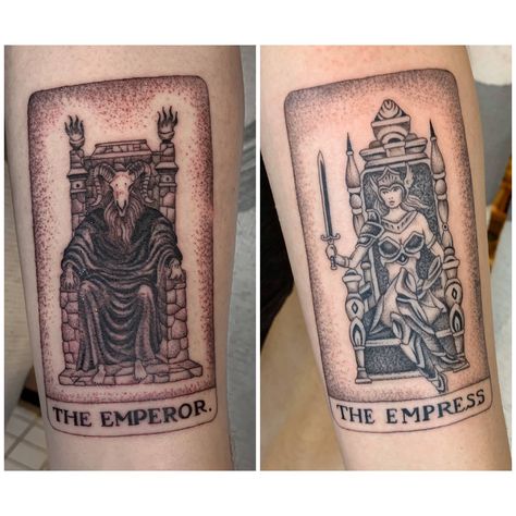 Emperor Tarot Card Tattoo, The Emperor Tattoo, The Emperor Tarot Tattoo, Emperor Tarot Tattoo, The Empress Tattoo, Emperor Tattoo, The Empress Tarot Tattoo, Alex Powell, Empress Tattoo