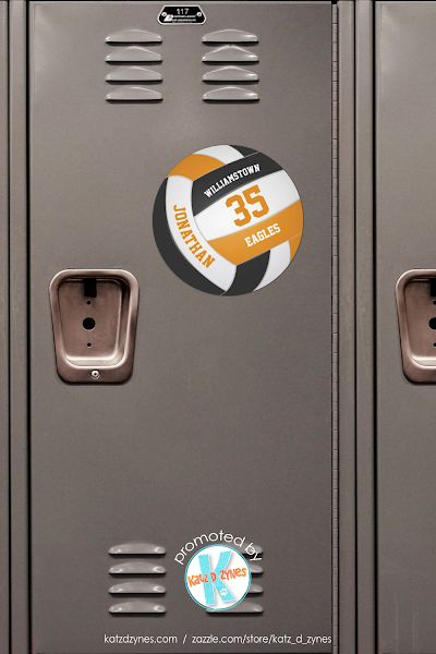 katzdzynes: Volleyball team colors locker magnets Volleyball Locker Decorations, Volleyball Senior Night Gifts, Volleyball Crafts, Volleyball Locker, Volleyball Senior Night, Sports Locker, Sports Party Favors, Club Name, Locker Magnets