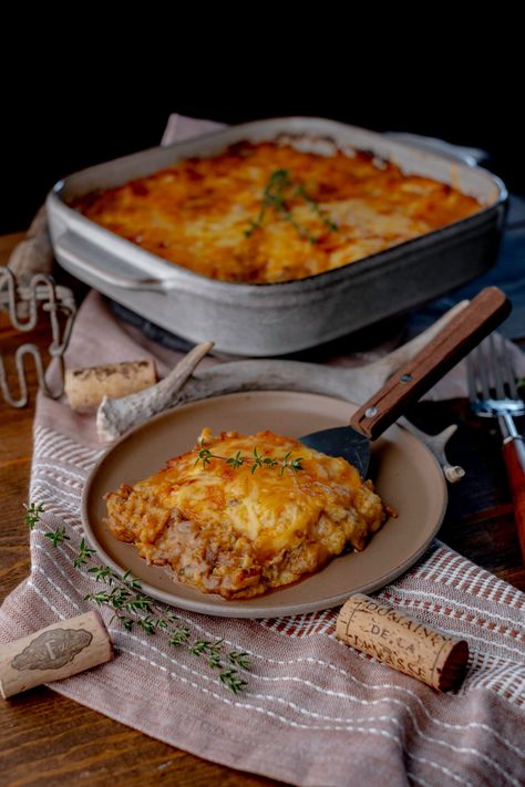 Venison Shepherd's Pie (Hunter's Pie) | Peak to Plate Deer Burgers, Venison Meatloaf, Venison Backstrap Recipes, Slow Cooker Venison, Backstrap Recipes, How To Cook Venison, Venison Meat, Venison Burgers, Deer Recipes