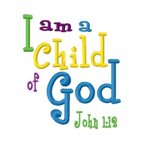 Excited to share the latest addition to my #etsy shop: I am a Child of God Bible verse 4x4 5x7 6x10 Machine Embroidery Design INSTANT DOWNLOAD shirt bib nursery blanket baby shower gift christian  #EmbroideryDesign #MachineEmbroidery #BibleEmbroidery #BibleVerseEmbroidery #IAmAChildOfGod #John112 #ChristianEmbroidery God Embroidery, Grandchildren Quotes, Christian Games, Christian Embroidery, God Bible, A Child Of God, Child Of God, Nursery Blanket, Inspirational Quotes God