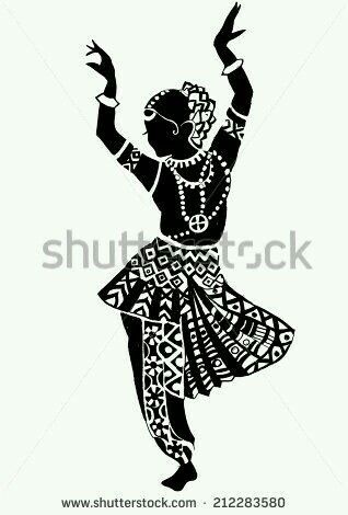 Silhouette Of Woman, Art Dancing, Dancing Drawings, Dance Paintings, African Art Paintings, Doodle Art Drawing, Mandala Art Lesson, Indian Woman, Indian Folk Art