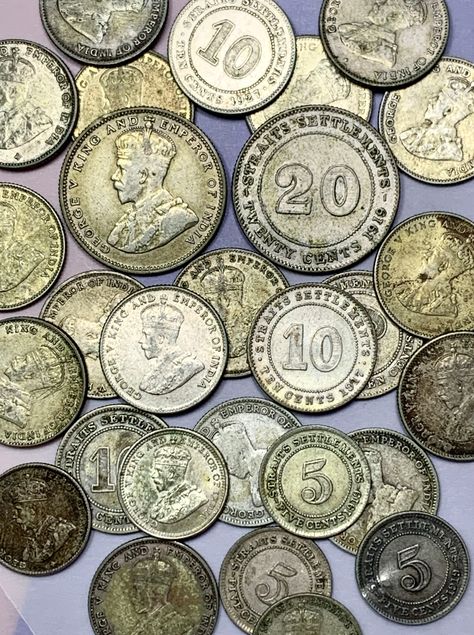 My Collections GEORGE V KING STRAITS SETTLEMENTS Silver 20 Cents. MALAYA SINGAPORE History Of Malaysia, V King, Straits Settlements, Singapore, History, Silver