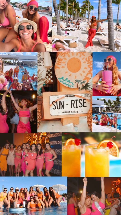 Tequila sunrise bachelorette theme Final Fiesta Bride Outfit, Miami Theme Outfit, Bachelorette Party Outfit Boat, 818 Tequila Bachelorette, Cancun Bachelorette Theme, Bachelorette Themes Tropical, Sunset Theme Party Outfit, Sunset Bachelorette Party, Tequila Sunrise Bachelorette Theme Outfits