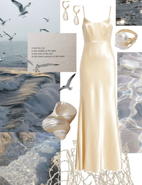 Mermaid Aesthetic Outfit Winter, Ocean Witch Aesthetic Fashion, Ethereal Mermaid Aesthetic, Mermaidcore Winter Outfit, Siren Core Outfits Casual, Sea Core Outfits, Ocean Girl Outfits, Mermaid Fashion Aesthetic, Ocean Aesthetic Mermaid